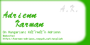 adrienn karman business card